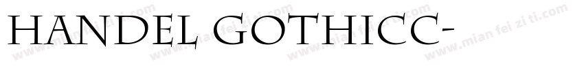 HANDEL GOTHICC字体转换